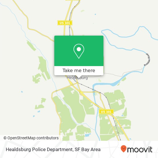 Healdsburg Police Department map