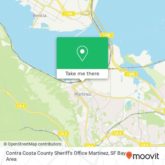 Mapa de Contra Costa County Sheriff's Office Martinez