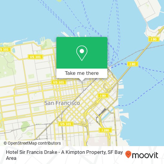 Hotel Sir Francis Drake - A Kimpton Property map