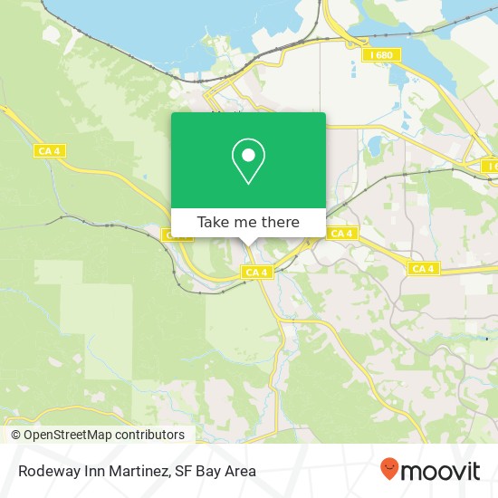 Mapa de Rodeway Inn Martinez