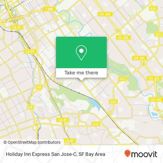 Mapa de Holiday Inn Express San Jose-C