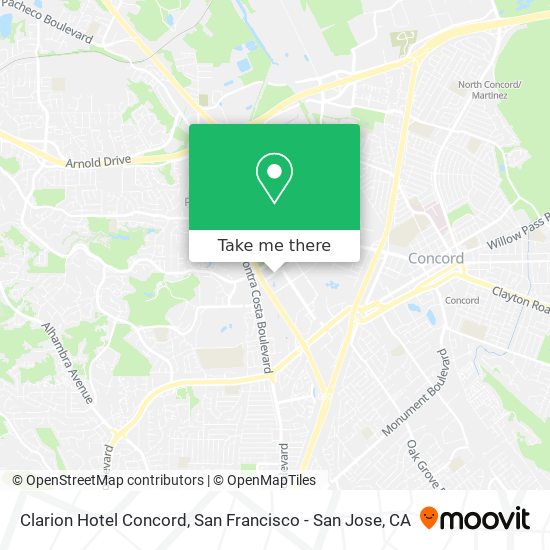 Mapa de Clarion Hotel Concord