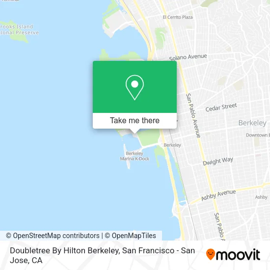 Doubletree By Hilton Berkeley map