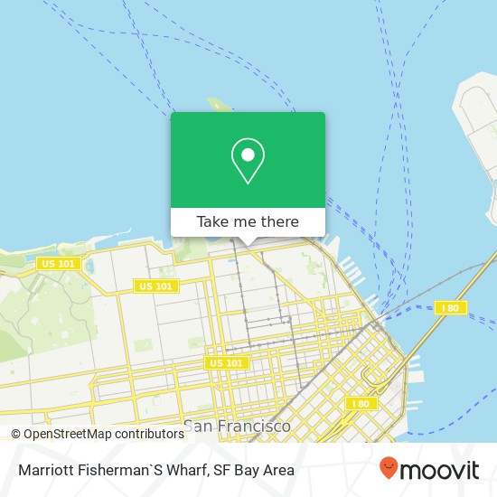 Mapa de Marriott Fisherman`S Wharf