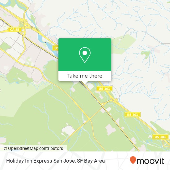 Holiday Inn Express San Jose map