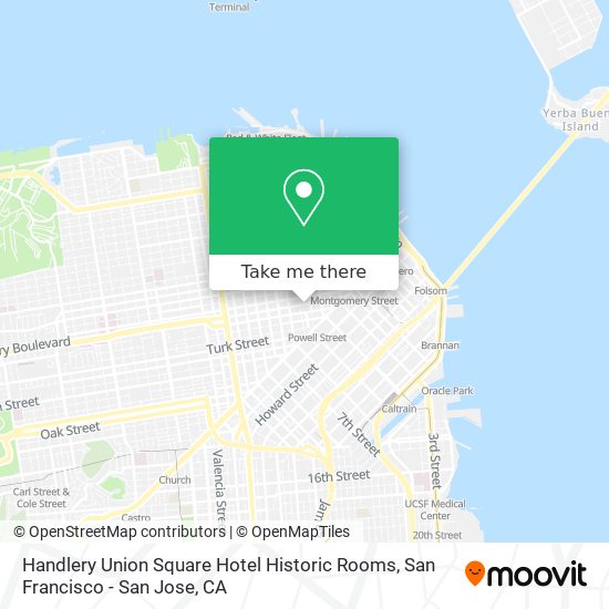Handlery Union Square Hotel Historic Rooms map