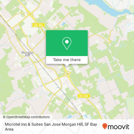 Mapa de Microtel Inn & Suites San Jose Morgan Hill