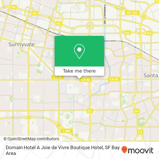 Mapa de Domain Hotel A Joie de Vivre Boutique Hotel