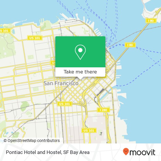Pontiac Hotel and Hostel map