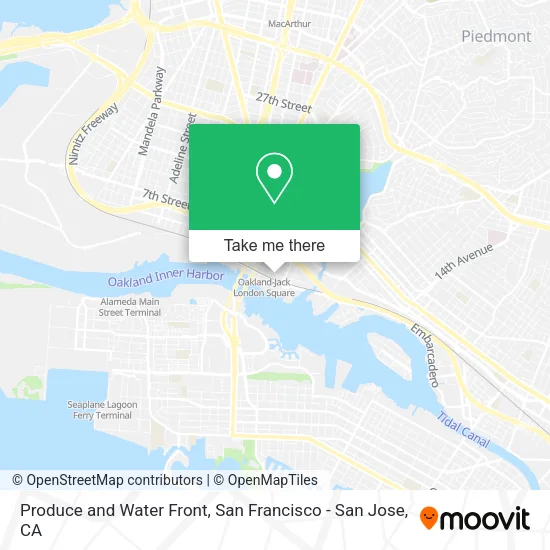 Mapa de Produce and Water Front