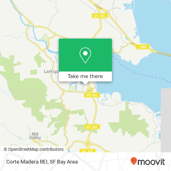 Corte Madera REI map