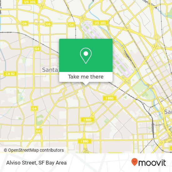 Alviso Street map