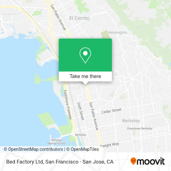 Mapa de Bed Factory Ltd
