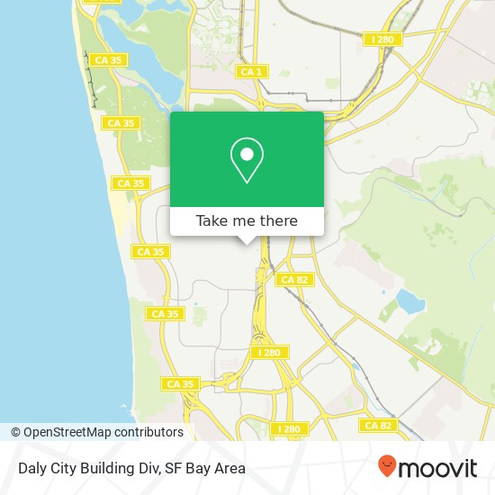 Daly City Building Div map