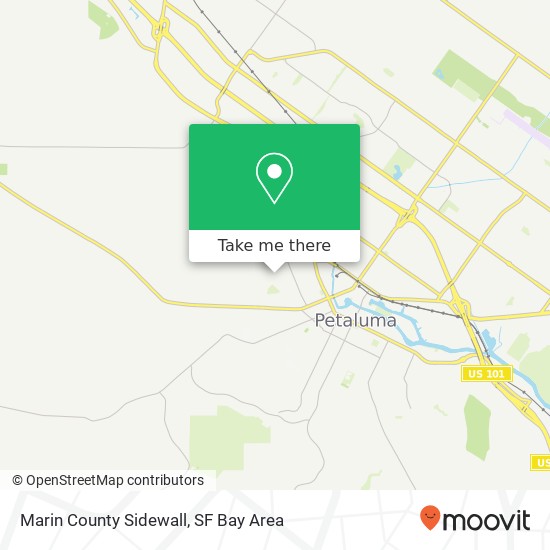 Mapa de Marin County Sidewall