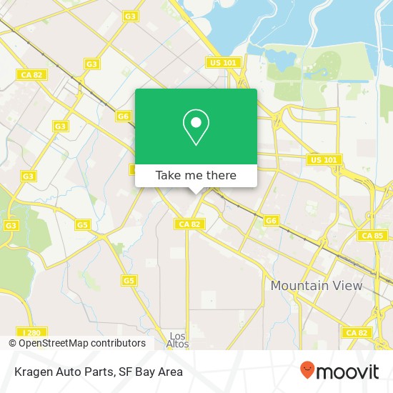 Kragen Auto Parts map