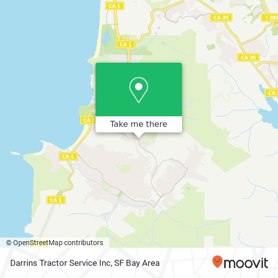 Darrins Tractor Service Inc map