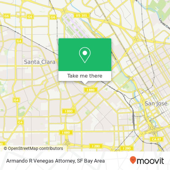 Armando R Venegas Attorney map