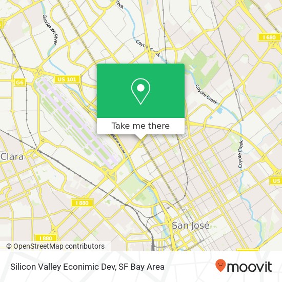 Mapa de Silicon Valley Econimic Dev