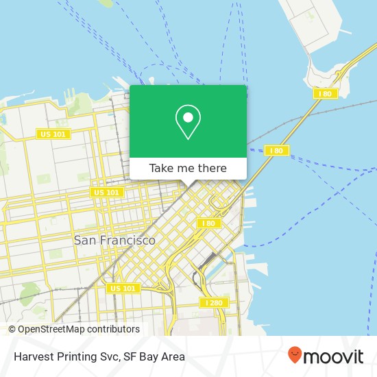 Harvest Printing Svc map