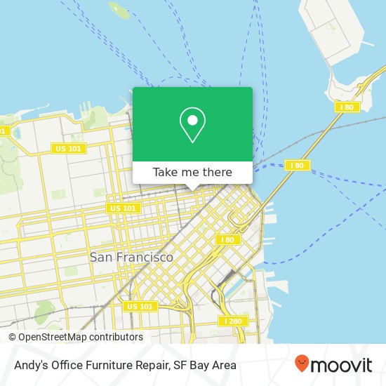 Andy's Office Furniture Repair map