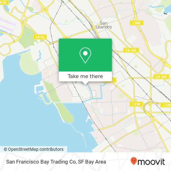 Mapa de San Francisco Bay Trading Co