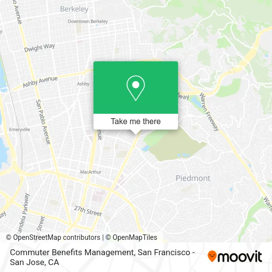 Mapa de Commuter Benefits Management
