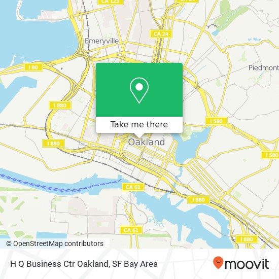 H Q Business Ctr Oakland map