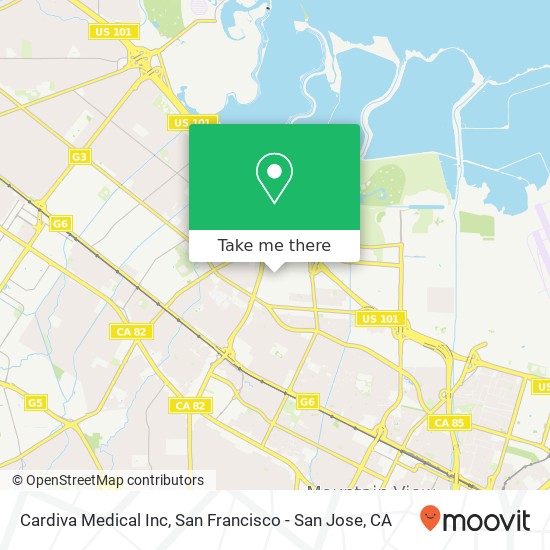 Cardiva Medical Inc map