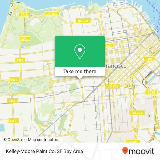 Mapa de Kelley-Moore Paint Co