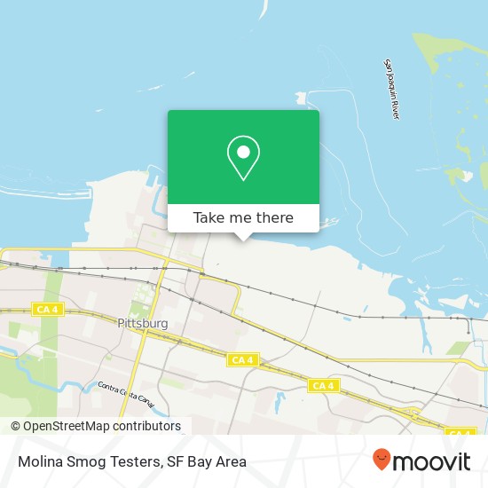 Mapa de Molina Smog Testers