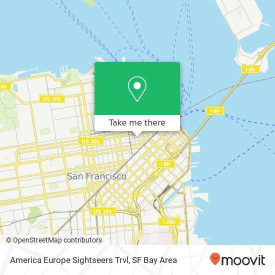 Mapa de America Europe Sightseers Trvl