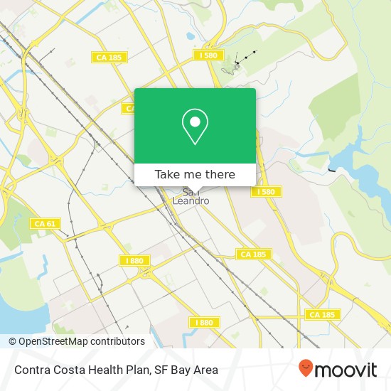 Contra Costa Health Plan map