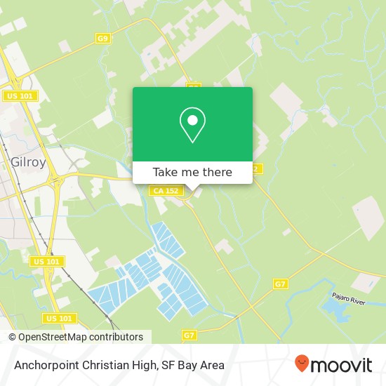 Mapa de Anchorpoint Christian High