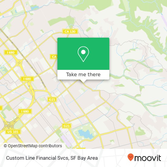 Custom Line Financial Svcs map