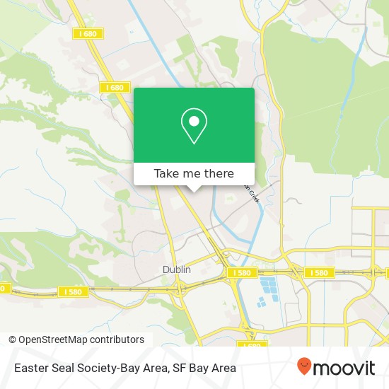 Mapa de Easter Seal Society-Bay Area