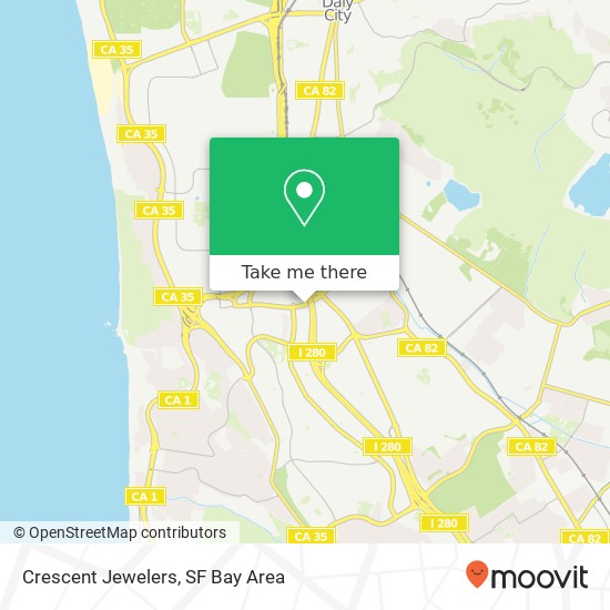 Crescent Jewelers map