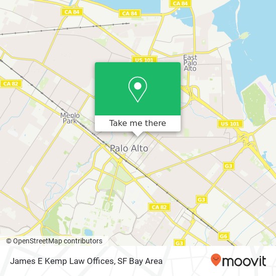 James E Kemp Law Offices map