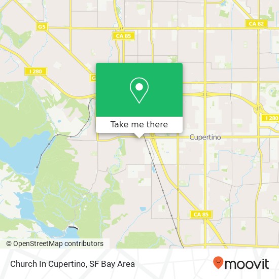 Church In Cupertino map