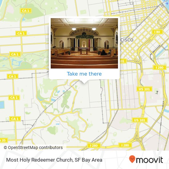 Most Holy Redeemer Church map