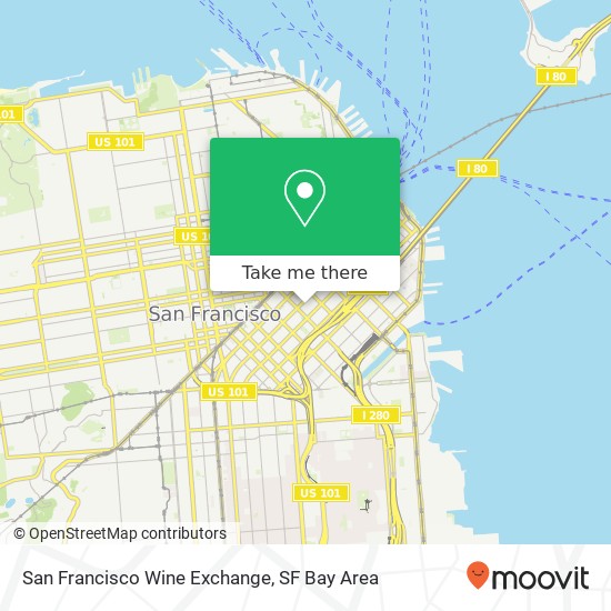 Mapa de San Francisco Wine Exchange