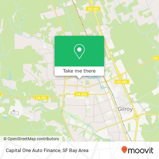 Capital One Auto Finance map