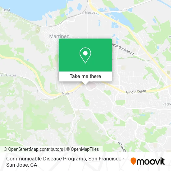 Communicable Disease Programs map