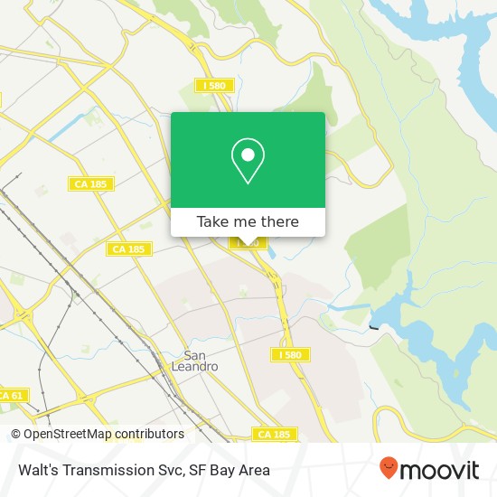 Walt's Transmission Svc map