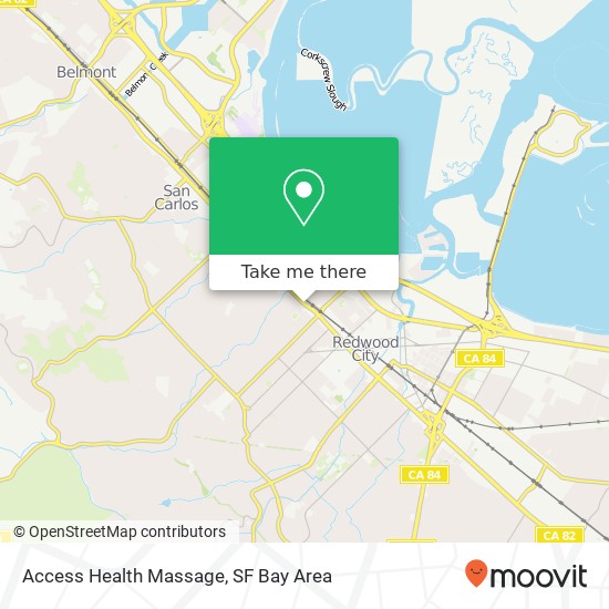 Access Health Massage map