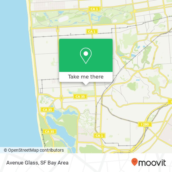 Avenue Glass map