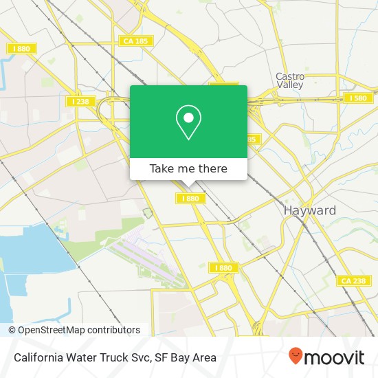 California Water Truck Svc map