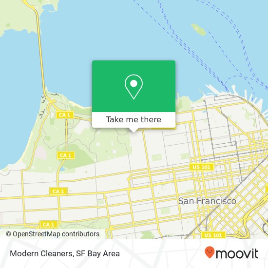 Modern Cleaners map