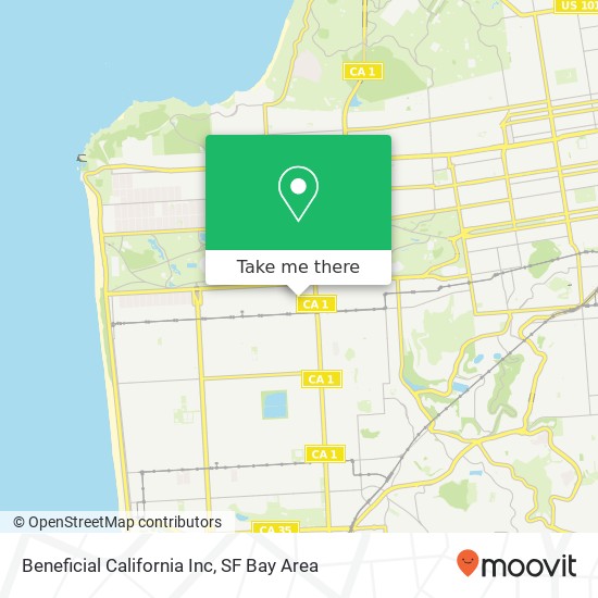 Beneficial California Inc map