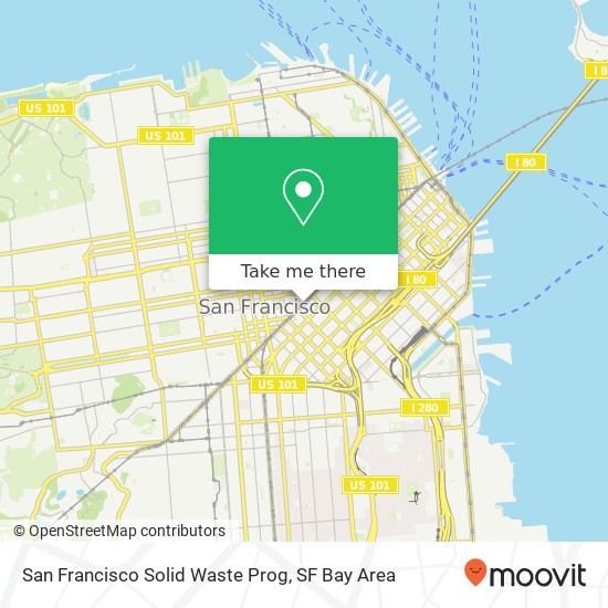 Mapa de San Francisco Solid Waste Prog